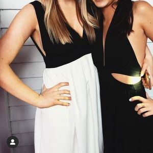 Jill by Jill Stewart black and white gown